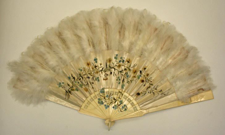 Silk folding fan in the collection of the Metropolitan Museum of Art